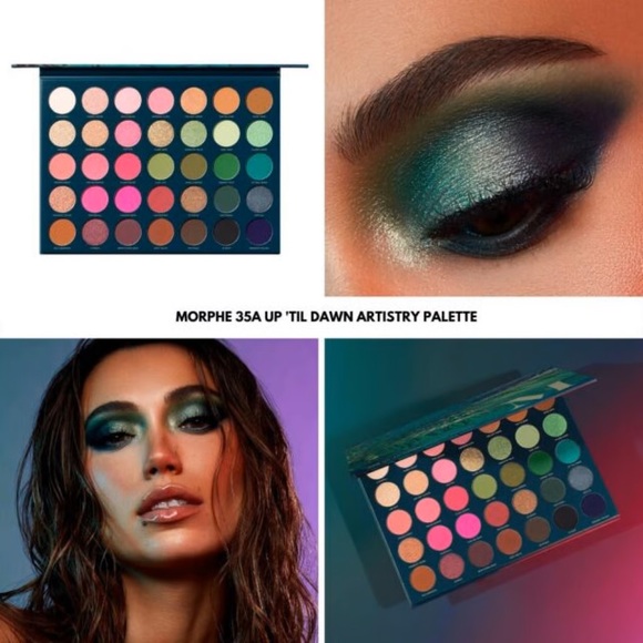 COPY - Morphe Artistry Eyeshadow Palette 35A UP ‘TIL DAWN 35 Sunset To Sunrise … - Picture 1 of 12